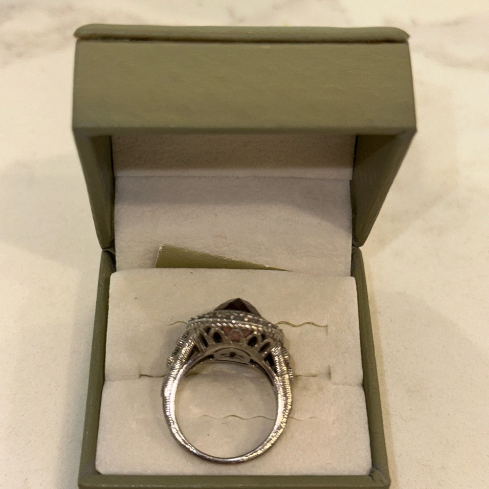 Judith Ripka Pink Quartz Ring - Picture 4 of 5